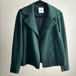 Women's Forest Green Peacoat